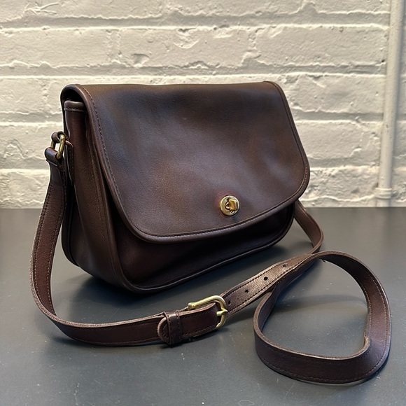 COACH Vintage City Bag 9790 Crossbody Mahogany Brown handcrafted in México - Picture 2 of 15